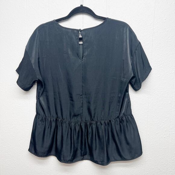 Ripzone Top Womens Small Ruffle Hem Lightweight Whimsigoth Witchy Dark Boho Chic - Picture 5 of 10